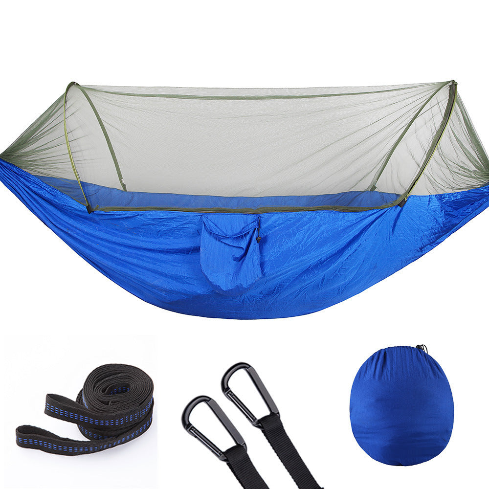 NEW Fully Automatic Quick Opening Hammock With Mosquito Net