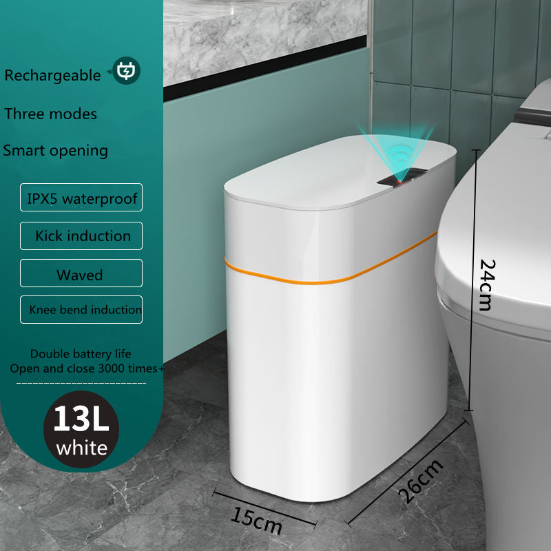 NEW Smart Trash Can With Lid Storage Box Induction Automatic Smart Sensor Dustbin Smart Trash Bin
