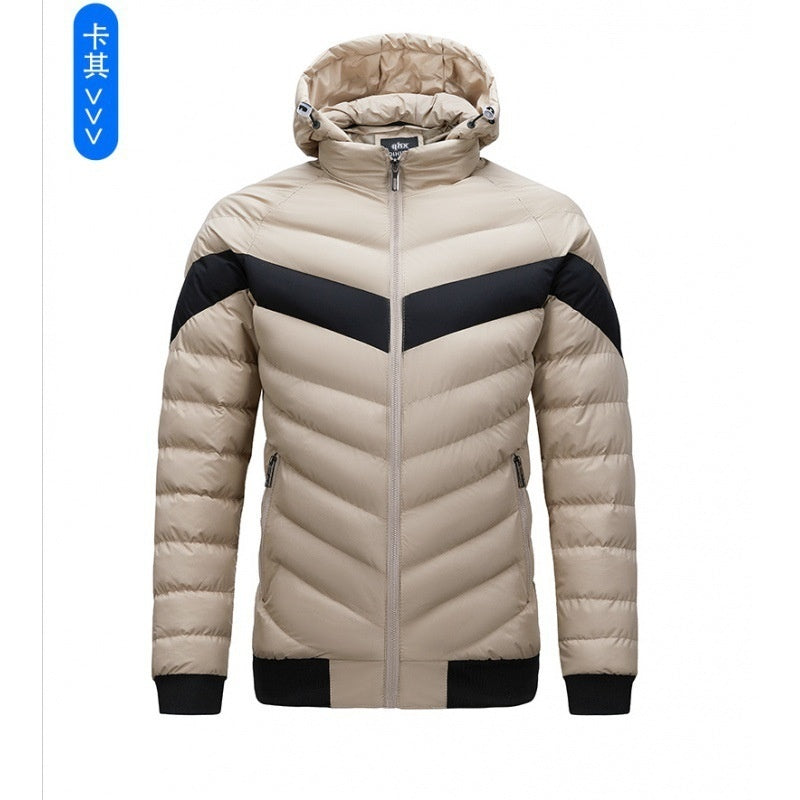NEW Autumn And Winter New Rib Cotton Clothing Men's Plus Size Coat Top