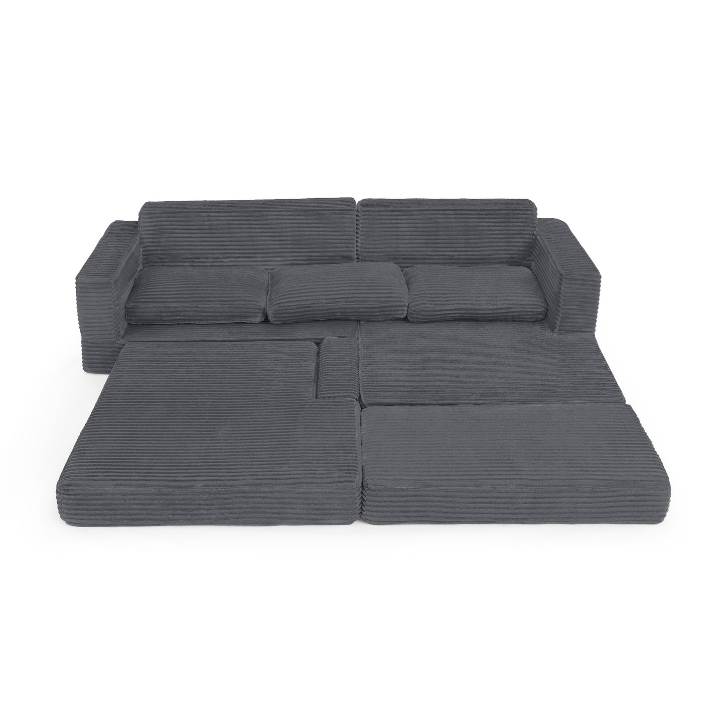 NEW Modern Minimalist L-Shape Modular Sectional Sofa