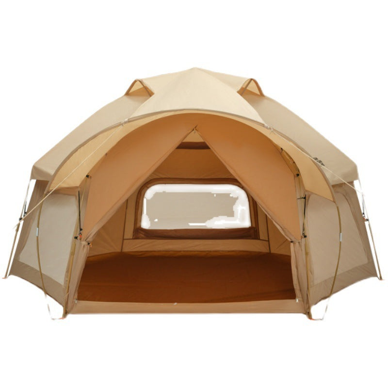 NEW Outdoor Thickened Polyester Fiber Rainproof Portable Folding Automatic Camping Tent