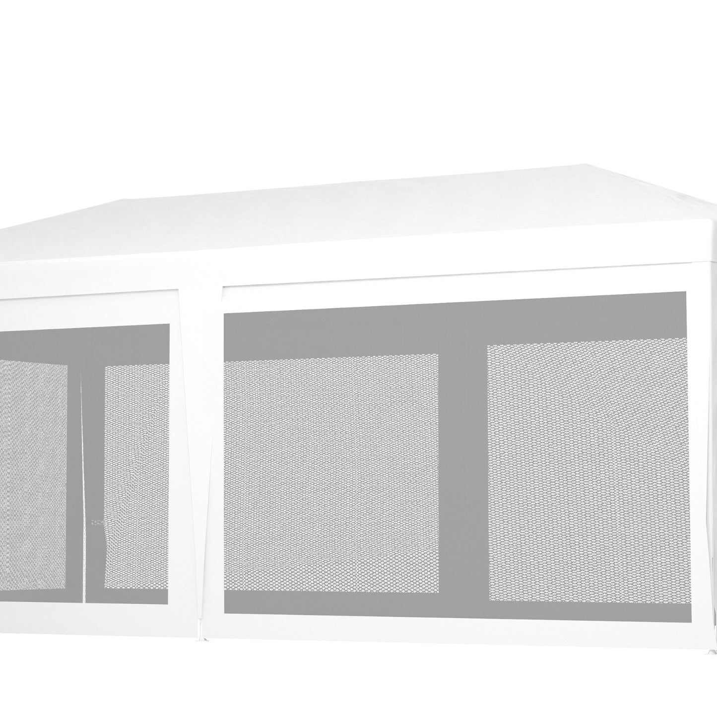 NEW Outsunny 10' X 20' Party Tent, Outdoor Wedding Canopy & Gazebo With 6 Removable Sidewalls, Shade She