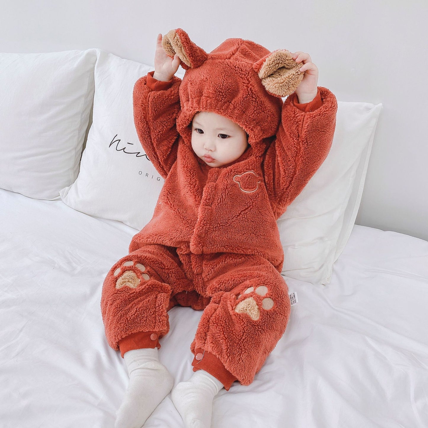 New Newborn Baby Onesies Baby Clothes Romper Baby Quilted