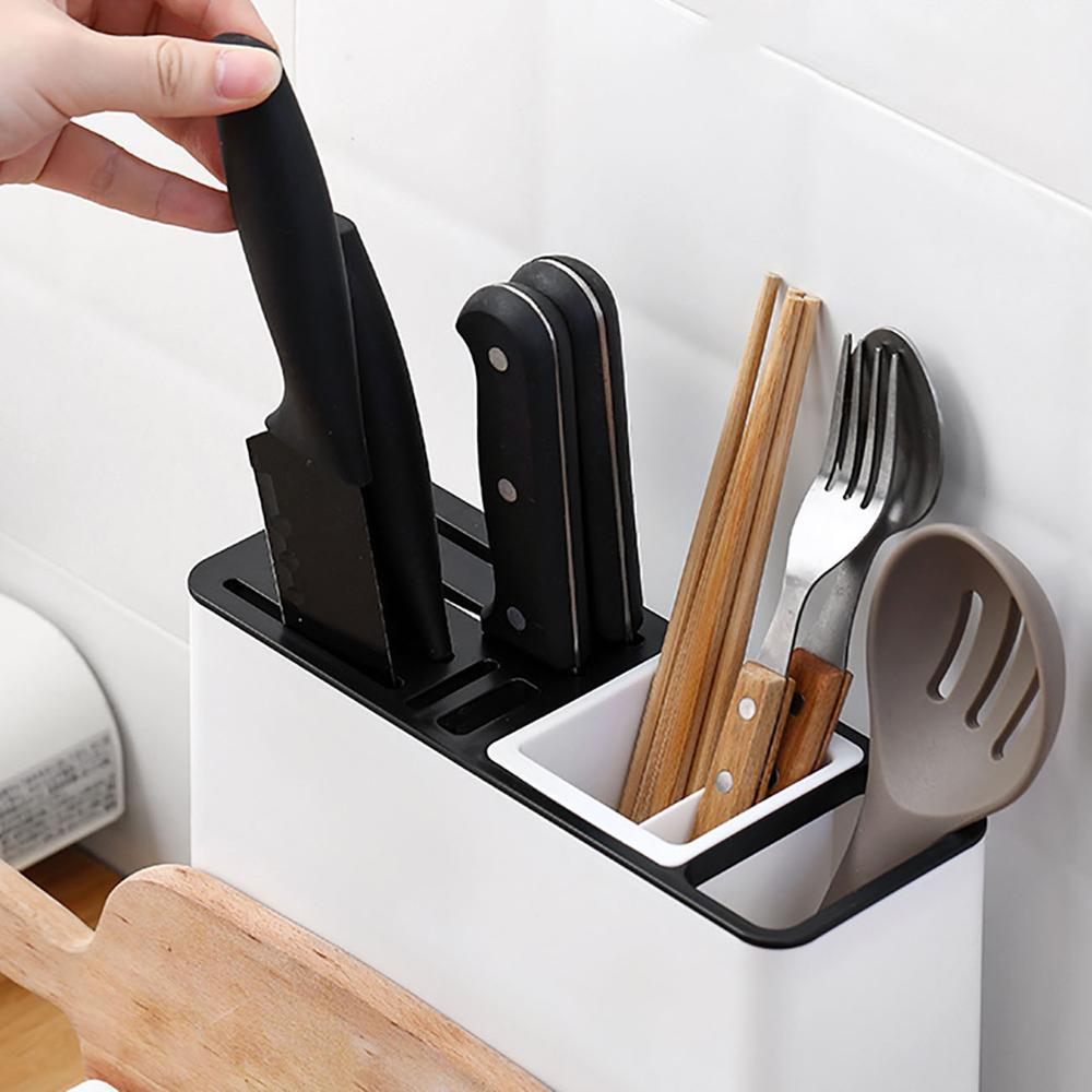 New Tableware Storage Holders Kitchen Knife Plastic Storages Racks For Kitchen Convenience Cabinet Kitchen Gadgets