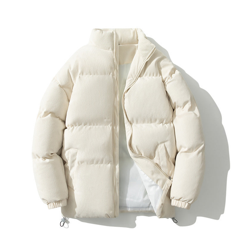NEW Men's Down Cotton-padded Coat Stand-up Collar Thick Leisure Warm Cotton-padded Outer