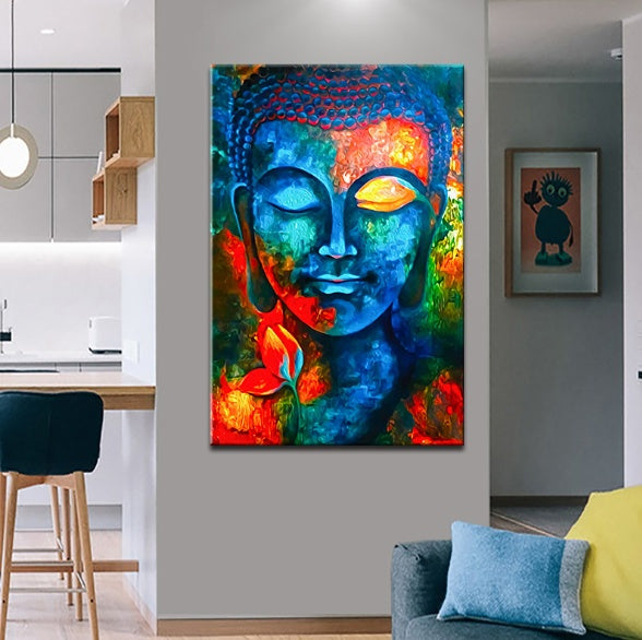 NEW God Buddha Wall Art Canvas Modern Buddha Canvas Art Paintings On The Wall Canvas Pictures Buddhism Posters Wall Decor