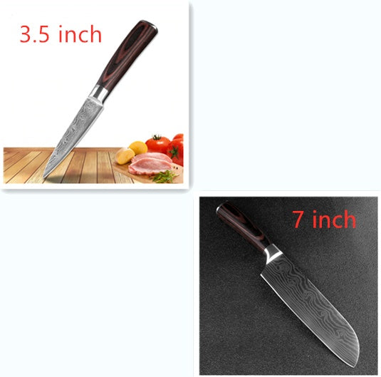 NEW Carpenter's Special Set 6-piece Set 8-piece Set Stainless Steel Wood Handle Kitchen Cooking Chef Knife Set