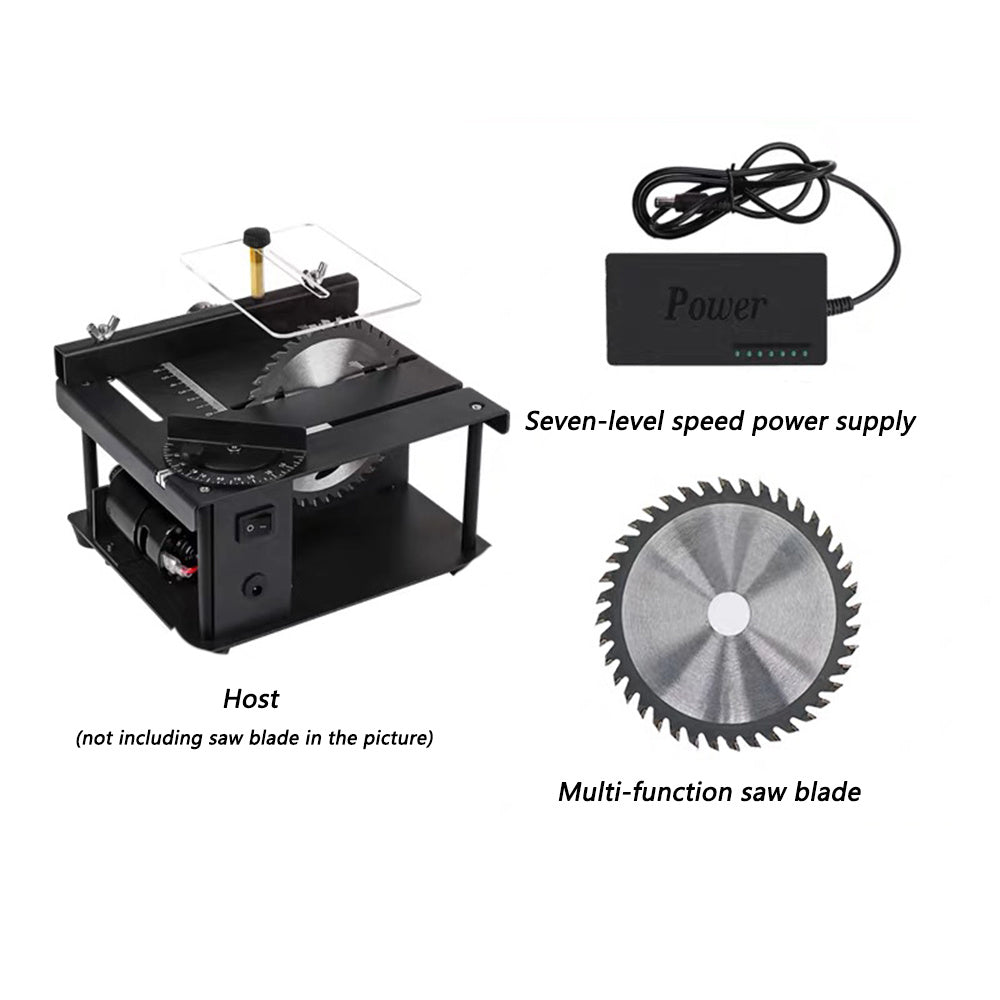 NEW Miniature Precision Table Saw, Mini Electric Saw, Small Household Table Saw, Portable Woodworking Sliding Table Saw, Multifunctional Cutting Machine
