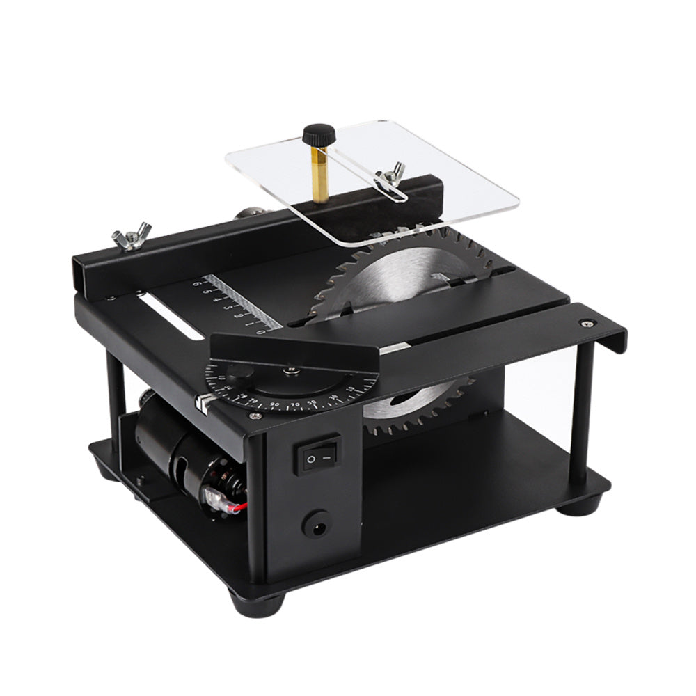 NEW Miniature Precision Table Saw, Mini Electric Saw, Small Household Table Saw, Portable Woodworking Sliding Table Saw, Multifunctional Cutting Machine