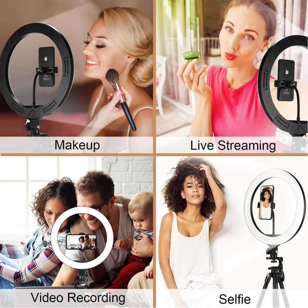 NEW BenqBot Compatible with Apple Video Dimmable Light Selfie LED USB Ring Light with Tripod