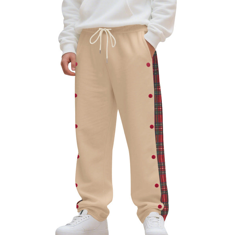 New Simple Stitching Casual Sports Breasted Sweatpants