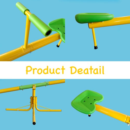 NEW Outdoor Steel 360 Degree Rotating Children’s Kids Playground Seesaw