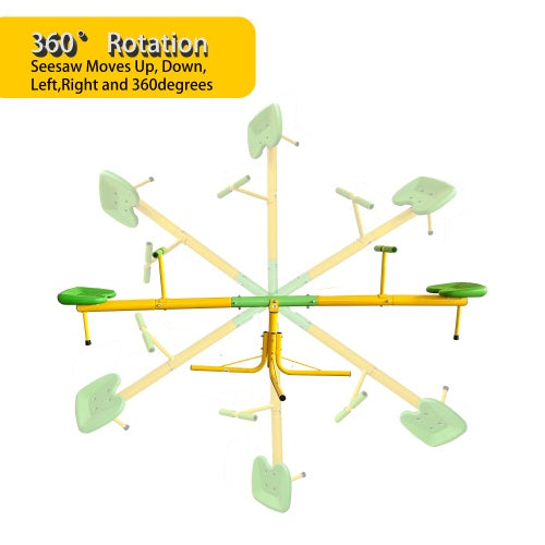 NEW Outdoor Steel 360 Degree Rotating Children’s Kids Playground Seesaw
