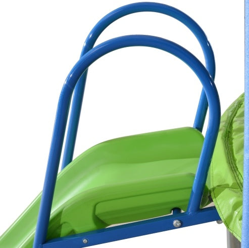 NEW 12FT Outdoor Backyard Trampoline With Slide Swings Recreational Basketball Hoop Ladder Trampoline With Net For Kids And Adults