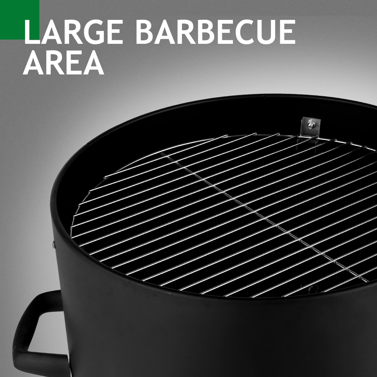 NEW Round 3 in 1 Vertical Steel Black 3-layer Oval Cylinder Smoker Iron Charcoal BBQ Grill