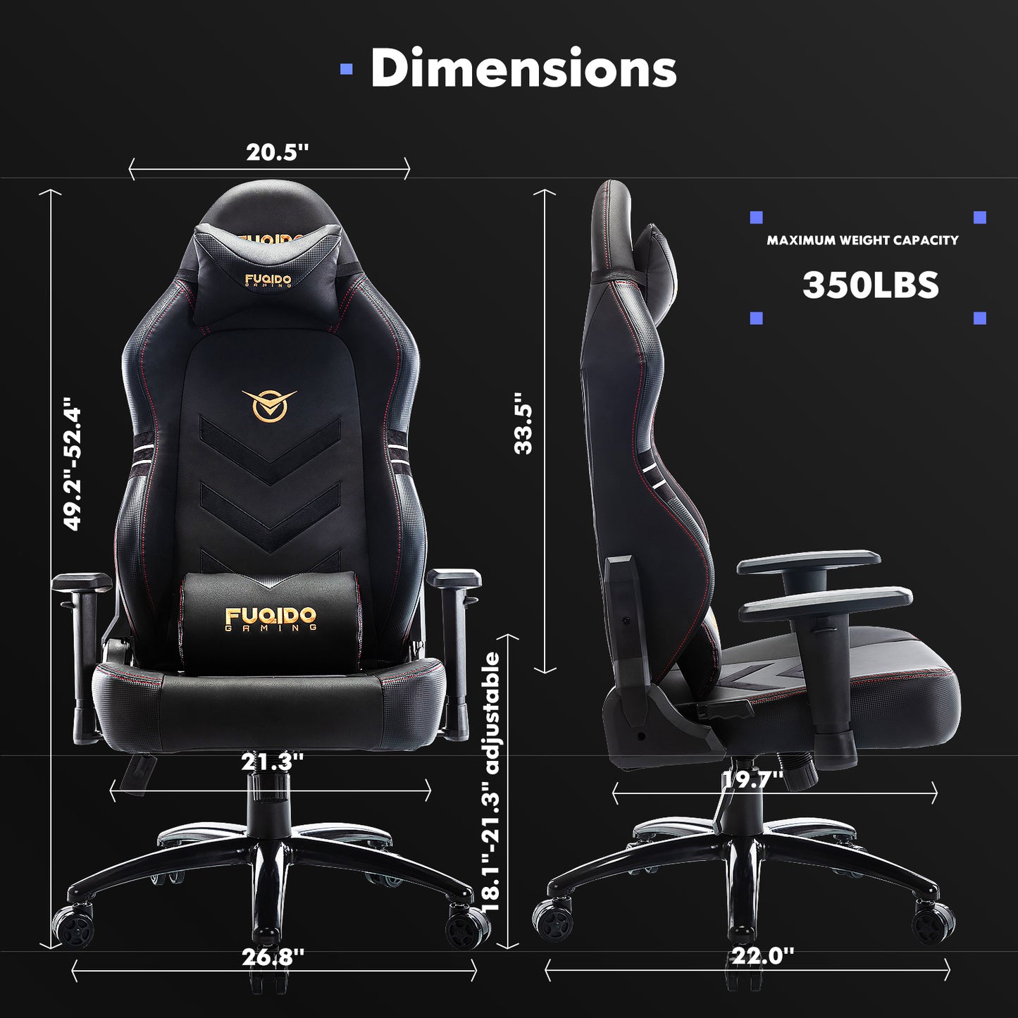 NEW Tall Gaming Chair 350lbs Racing Computer Gaming Chair