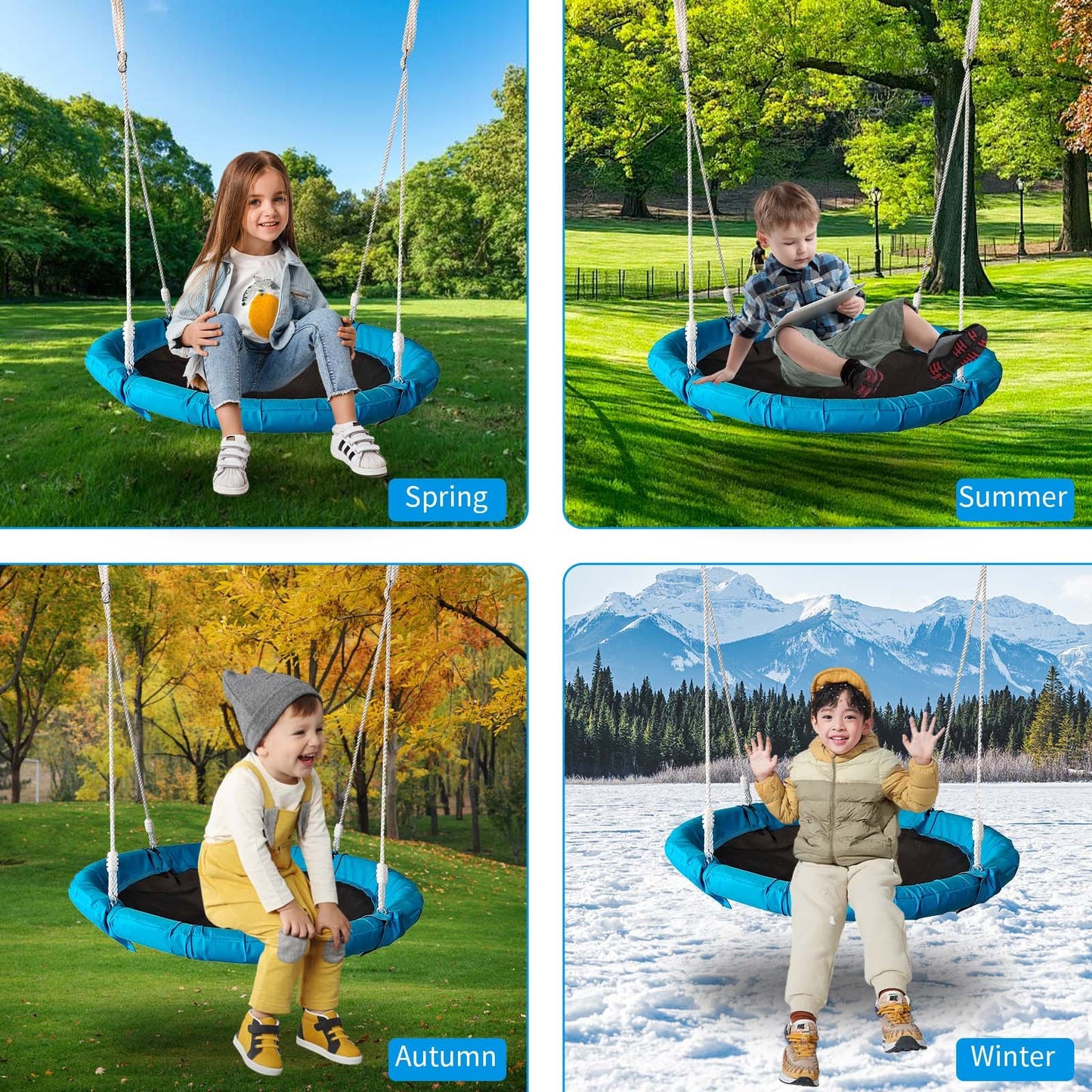 NEW Outdoor Kids Children Playground Metal Swing Set Outdoor Play Equipment