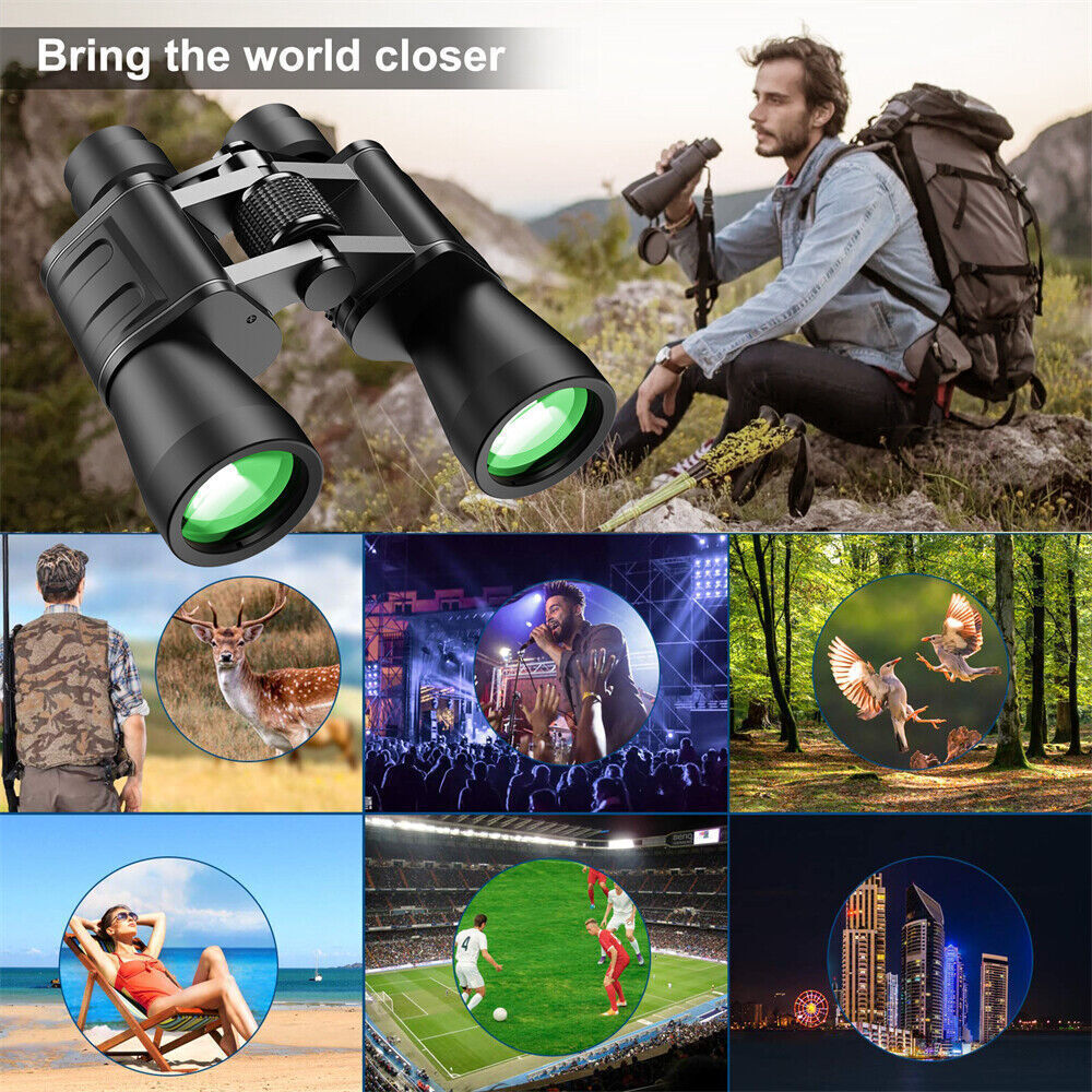 NEW 180x100 30x60 HD Military Zoom Powerful Day-Low Night Wide-Narrow Optics Hunting Binoculars