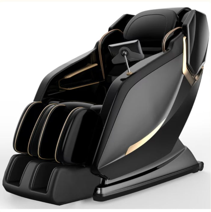 NEW Full Body Zero Gravity Shiatsu Massage Chair SL-Track Recliner With Airbag Speaker LCD Screen Remote Control Voice Control Back Leg Heat