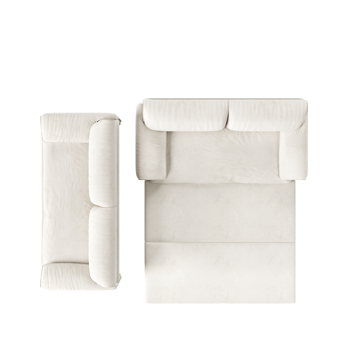 NEW 66' Velvet 3-in-1 Convertible Loveseat Queen Pull Out Sofa Bed Sleeper with Side Storage