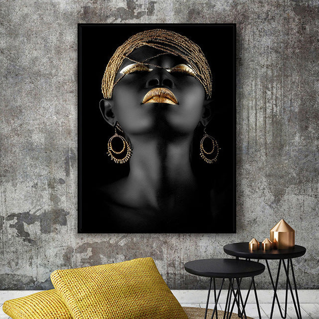 NEW African Woman Decorative Painting