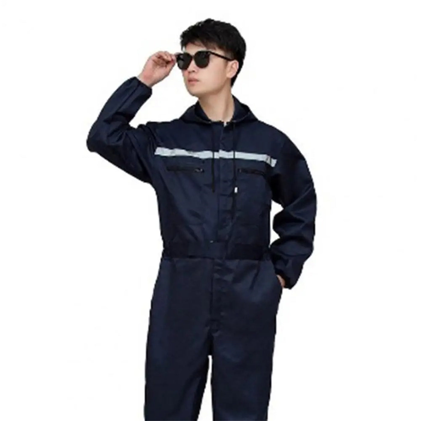 NEW Men's One-piece Hooded Work Suit
