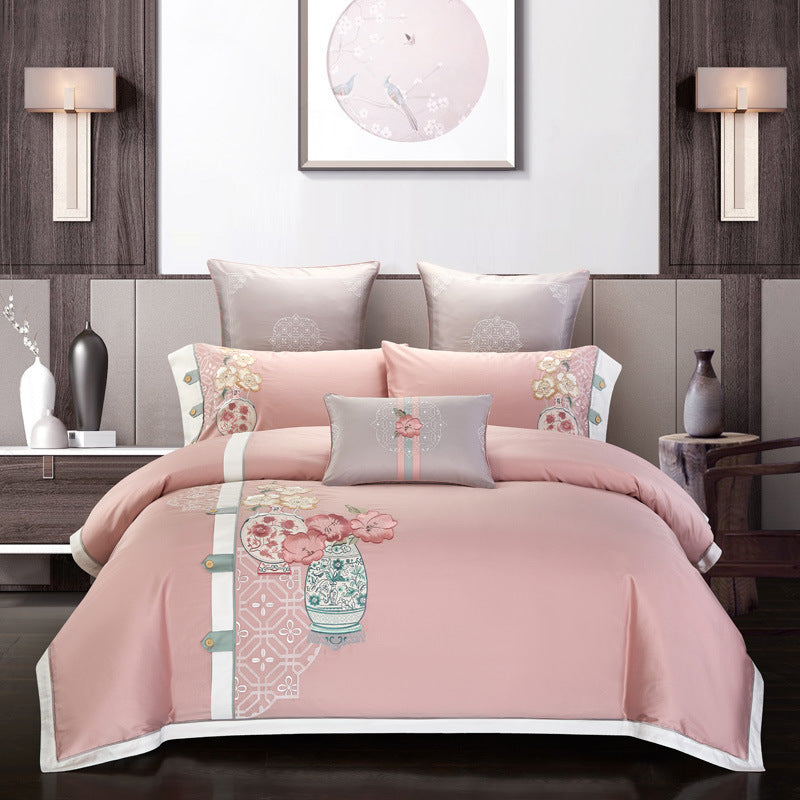 NEW Four-piece cotton embroidery embroidery home textile