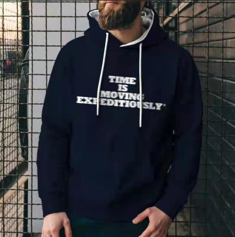 New Fashion Solid Color Men's Casual Hoodies Sweatshirts