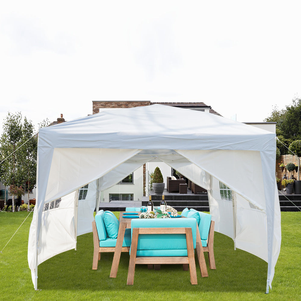 NEW Outdoor 3 X 6M White 6 Sides Home Folding Pergola Parking Shed Advertising Tent