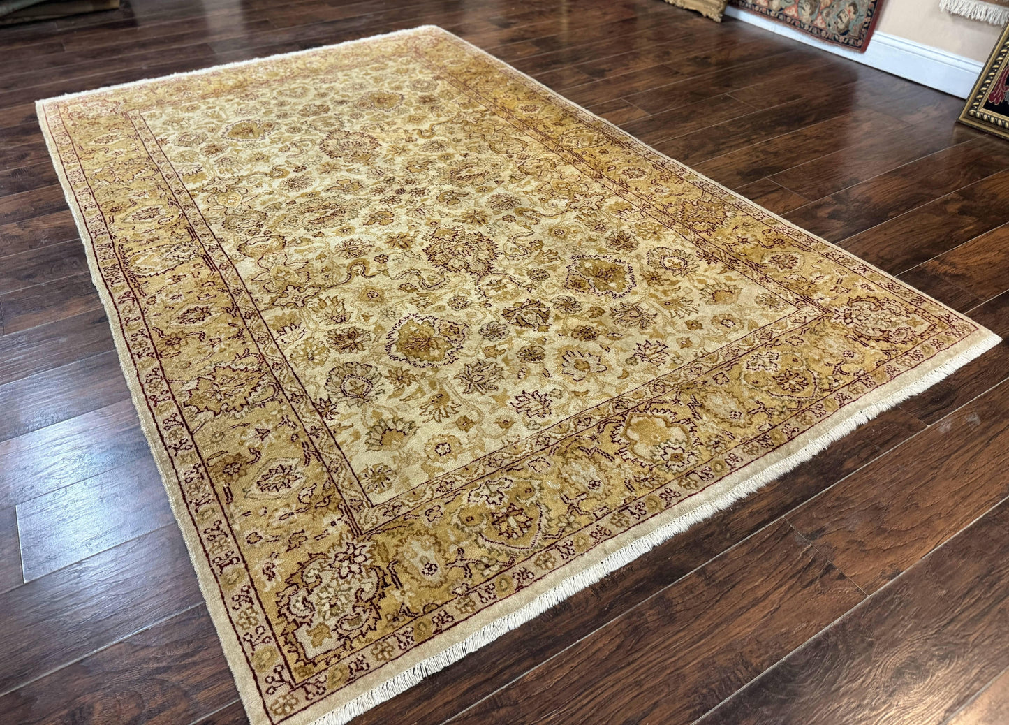 USED Turkish Oushak Rug 6x9, Vintage, Beige