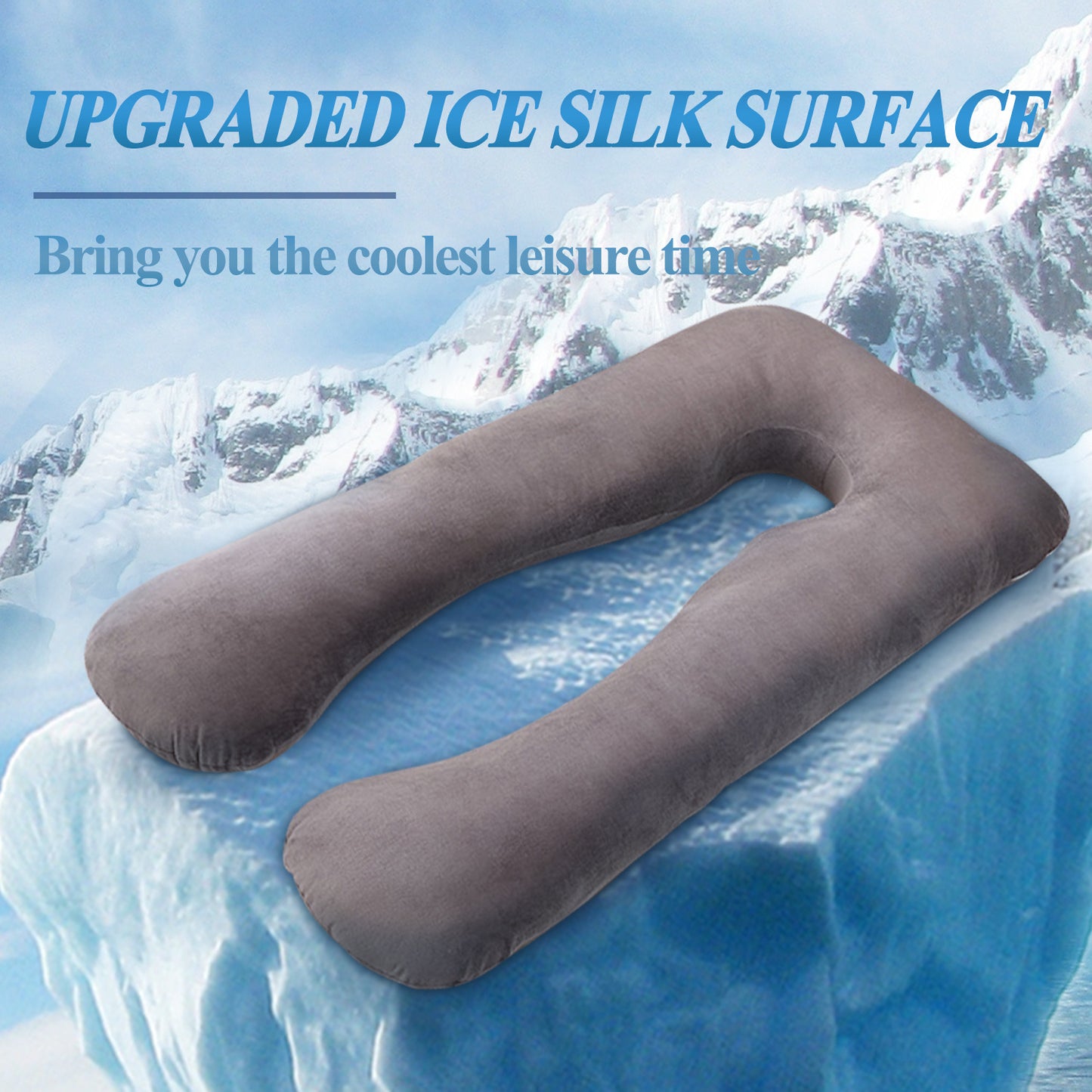 NEW Summer Sleeping Support Pillow For Pregnant Women U Shape Maternity Pillows Pregnancy Ice Silk