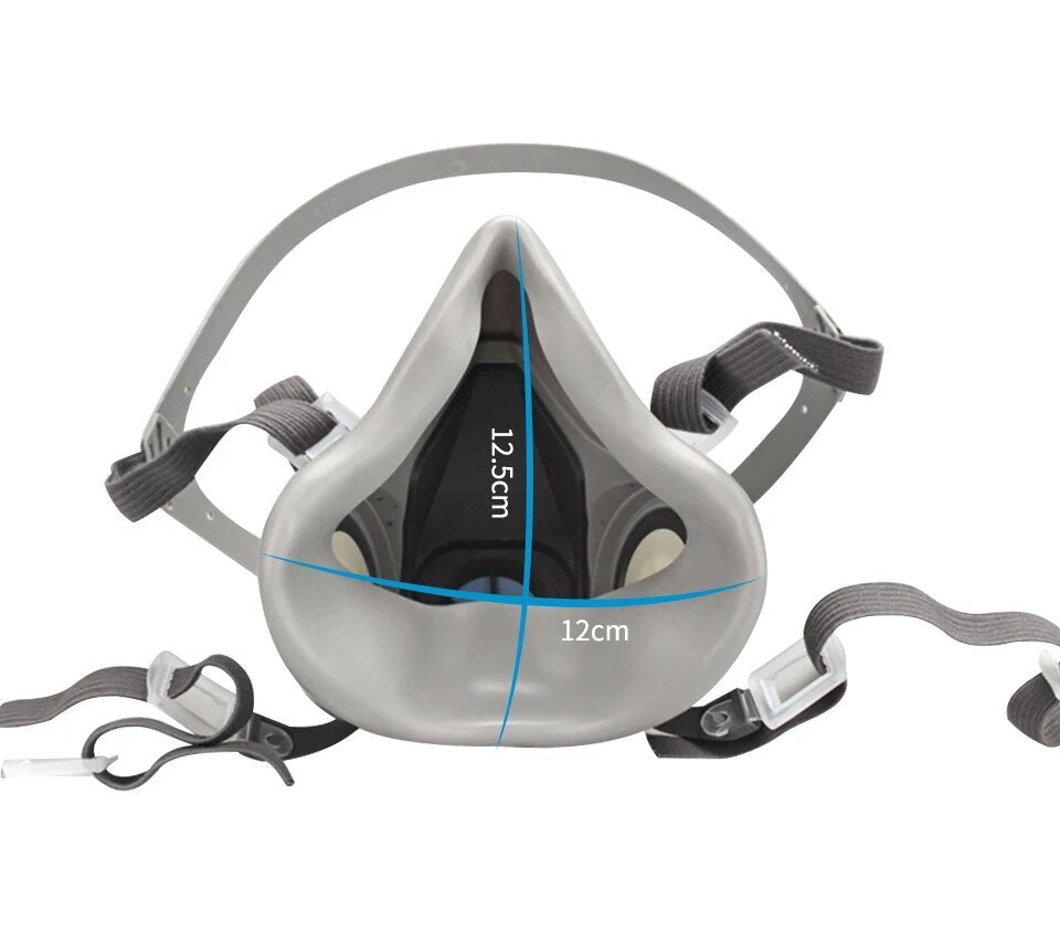 NEW Original 6200 Reusable Respirator Half Face Cover Gas Mask with Fog-proof Glasses For Painting Spray Polishing Work Safety Smoke