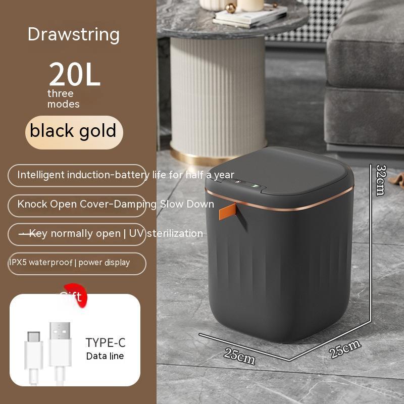 NEW Smart Trash Can With Lid Storage Box Induction Automatic Smart Sensor Dustbin Smart Trash Bin