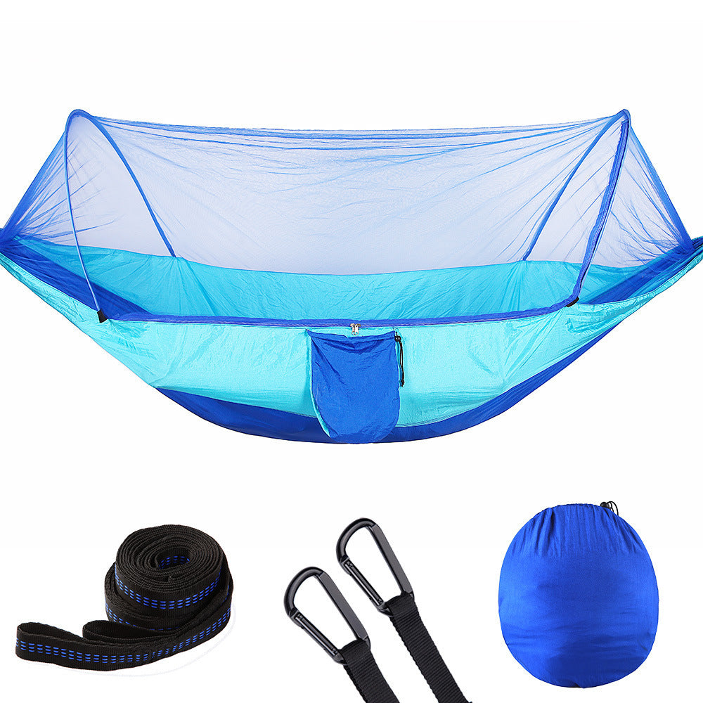 NEW Fully Automatic Quick Opening Hammock With Mosquito Net