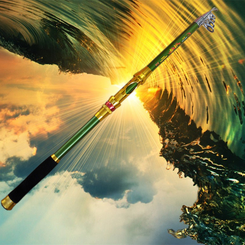 NEW Steel Pole Shot Super Hard Fishing Rod