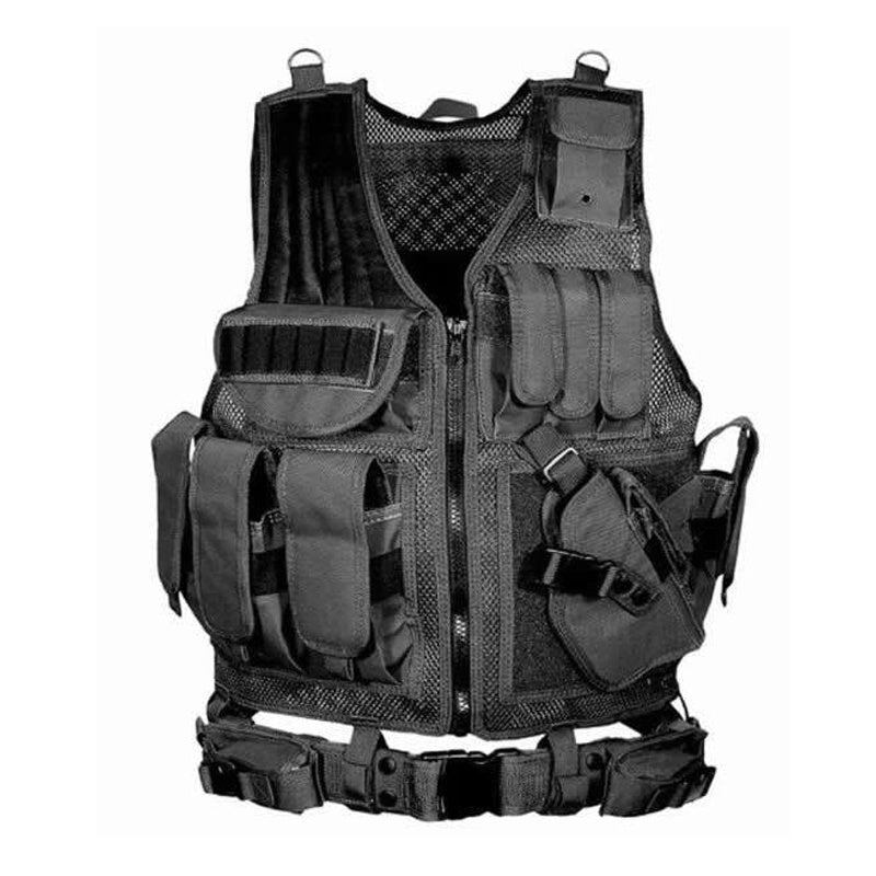NEW Tactical Vest Military Combat Army Armor Molle Airsoft Plate Carrier Swat Outdoor Hunting Fishing CS Training Vest