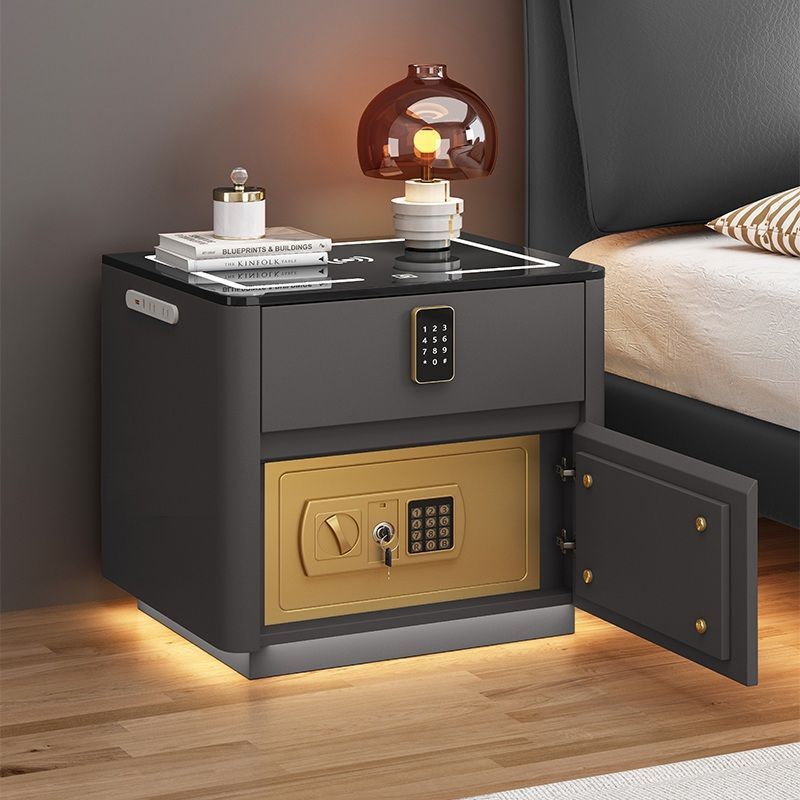 NEW Home Bedroom Multi-functional Smart Safe Bedside Table Wireless Integrated Charging Safe