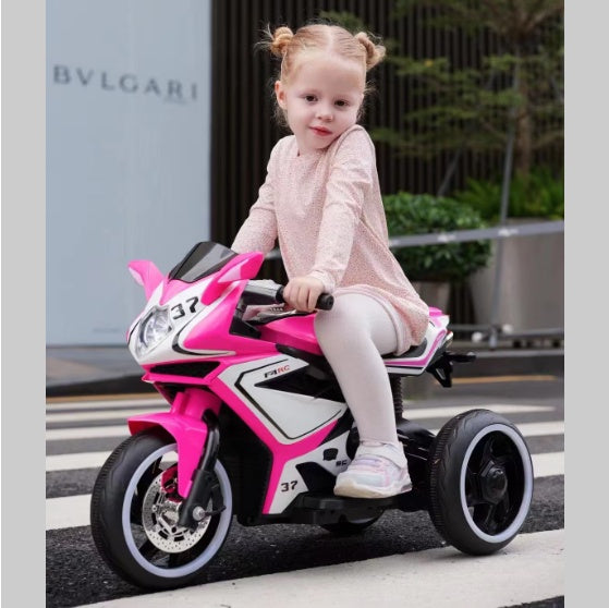 NEW Electric 3-4 yrs Boys Girls Kids Three Wheel Motorcycle With Foot Pedal Starter Riding Toy