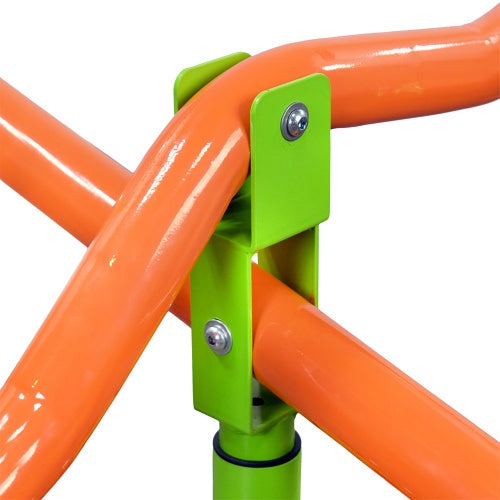 NEW
NEW XSS004 Outdoor Kids 3+ Steel Frame Playground Four-seater Seesaw For Children 360 Degree Rotation
