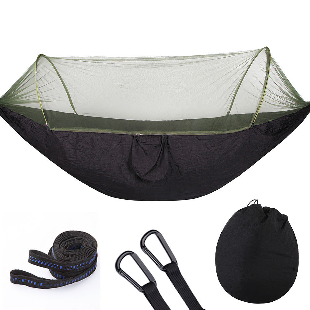 NEW Fully Automatic Quick Opening Hammock With Mosquito Net