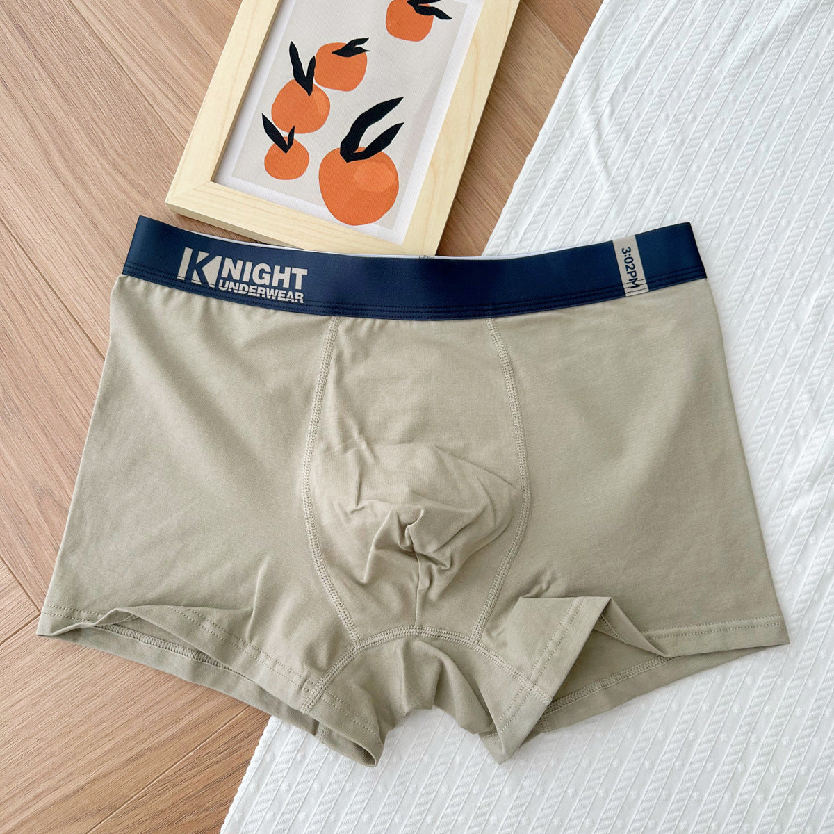 NEW Simple Letter Men's Underwear Cotton Antibacterial Breathable Boxers