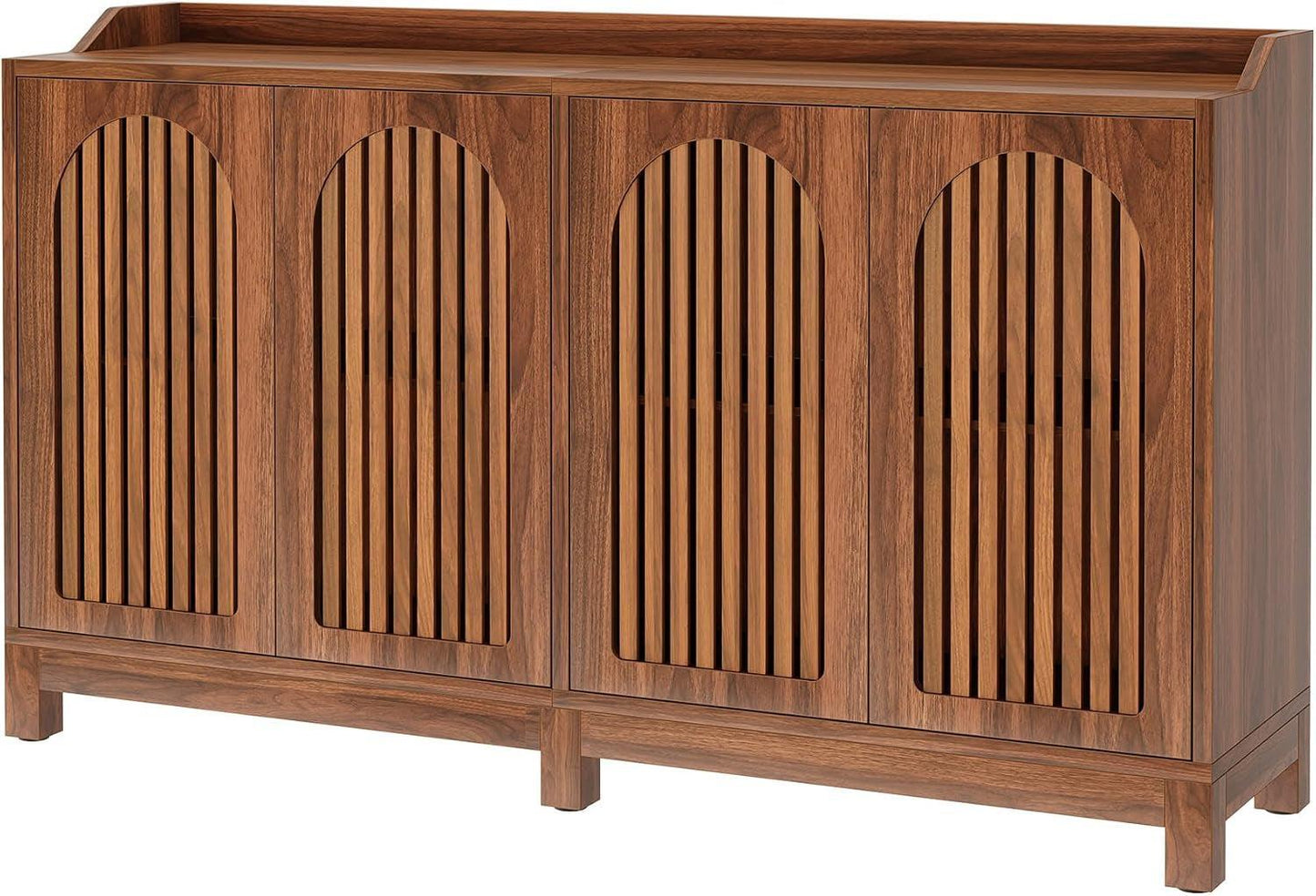 NEW 57 Inch Farmhouse Sideboard Cabinet With Adjustable Shelves