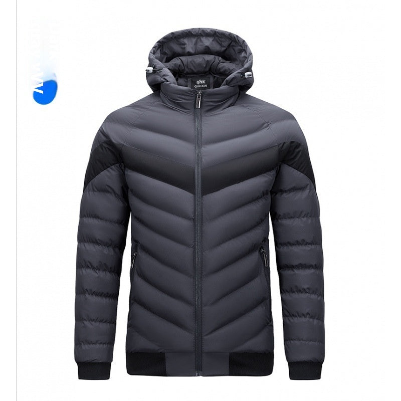 NEW Autumn And Winter New Rib Cotton Clothing Men's Plus Size Coat Top