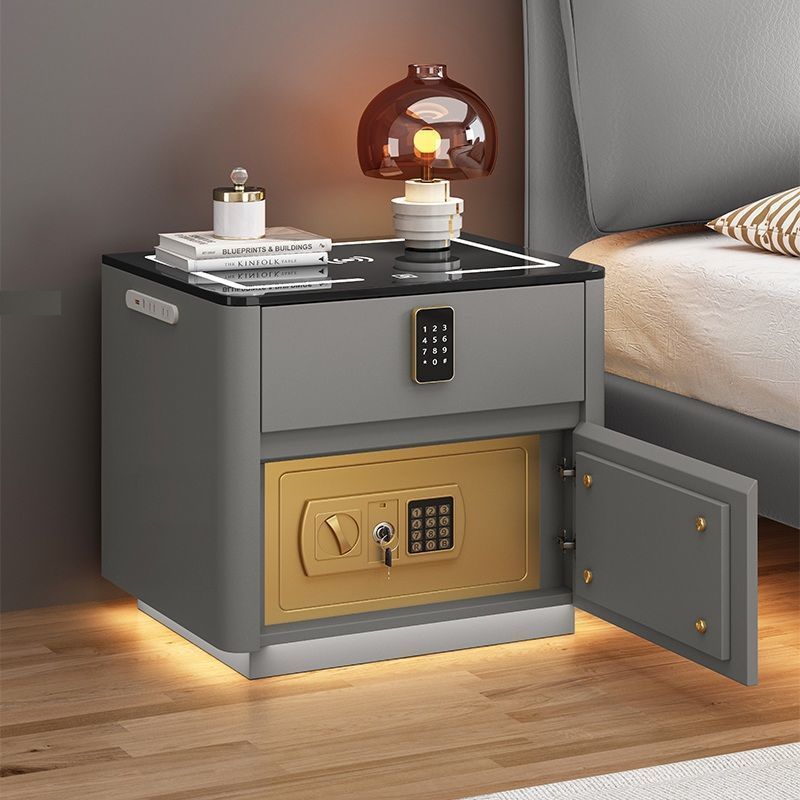 NEW Home Bedroom Multi-functional Smart Safe Bedside Table Wireless Integrated Charging Safe