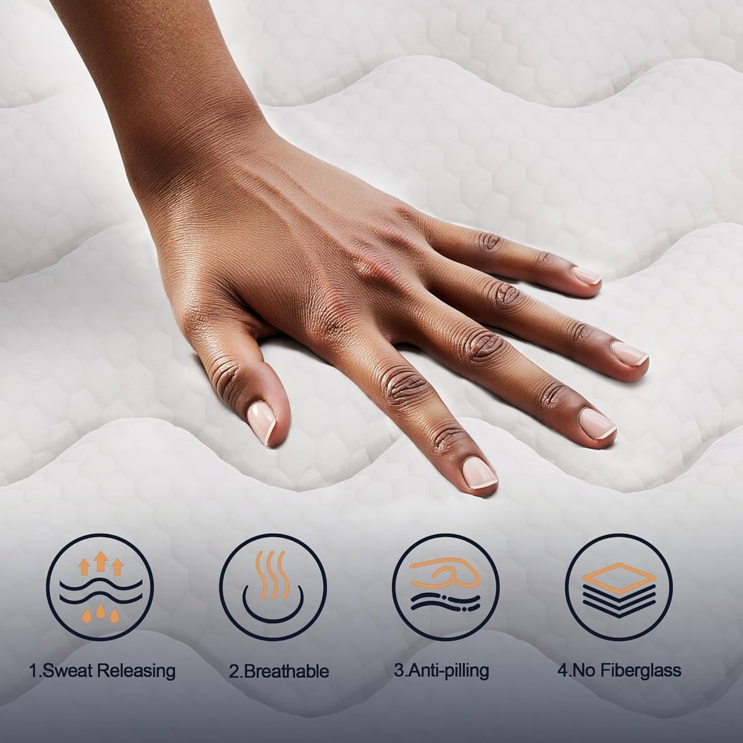 NEW Queen Hybrid Mattress TwelveInch Memory Foam Edge Support