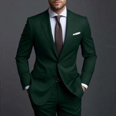 NEW Cross-border Foreign Trade Men's Casual Suit Men's Ball Banquet Marriage Formal Business Suit Two-piece Suit