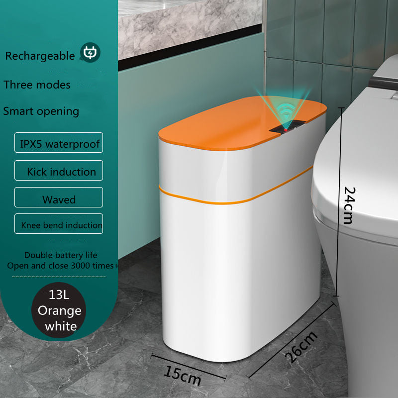 NEW Smart Trash Can With Lid Storage Box Induction Automatic Smart Sensor Dustbin Smart Trash Bin