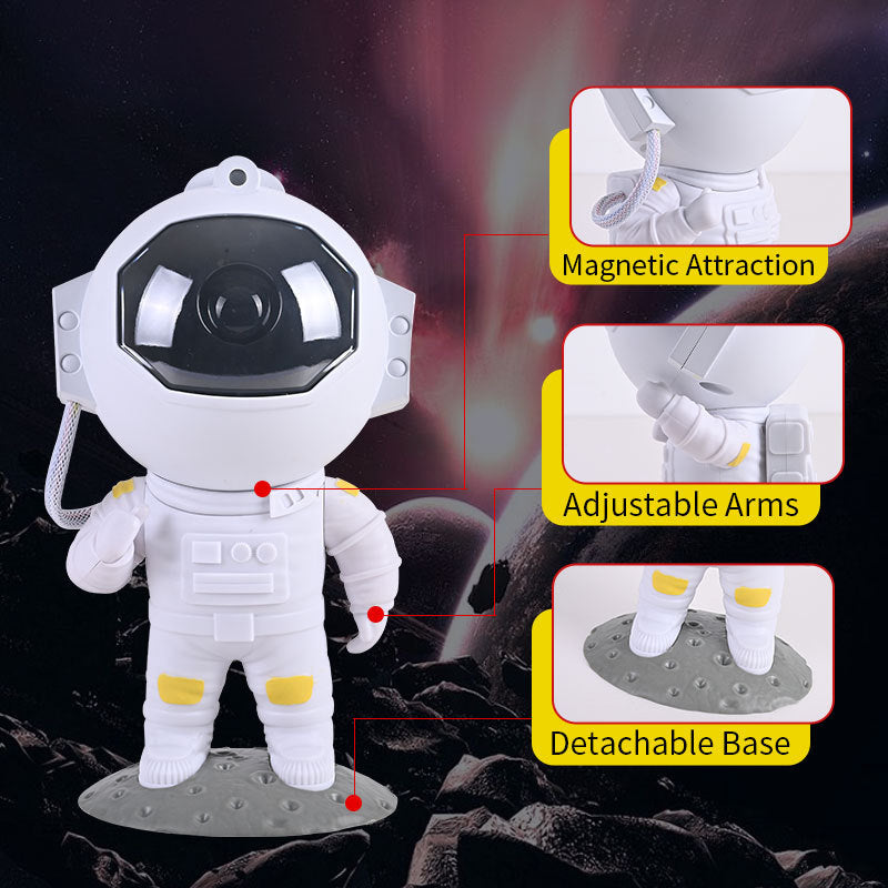 NEW Galaxy Star Projector Starry Sky Night Light Astronaut Lamp Home Room Decor Decoration Bedroom Decorative Luminaires Gift
