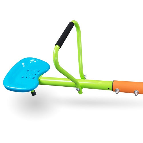 NEW
NEW XSS004 Outdoor Kids 3+ Steel Frame Playground Four-seater Seesaw For Children 360 Degree Rotation