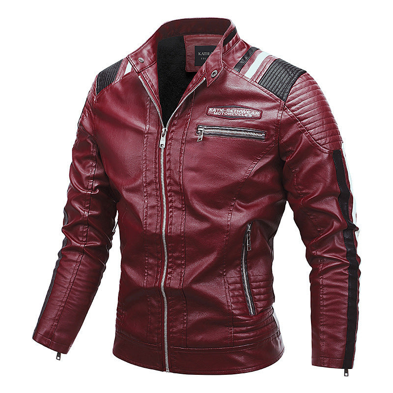 NEW Motorcycle Leather Coat For Men Autumn And Winter New Men